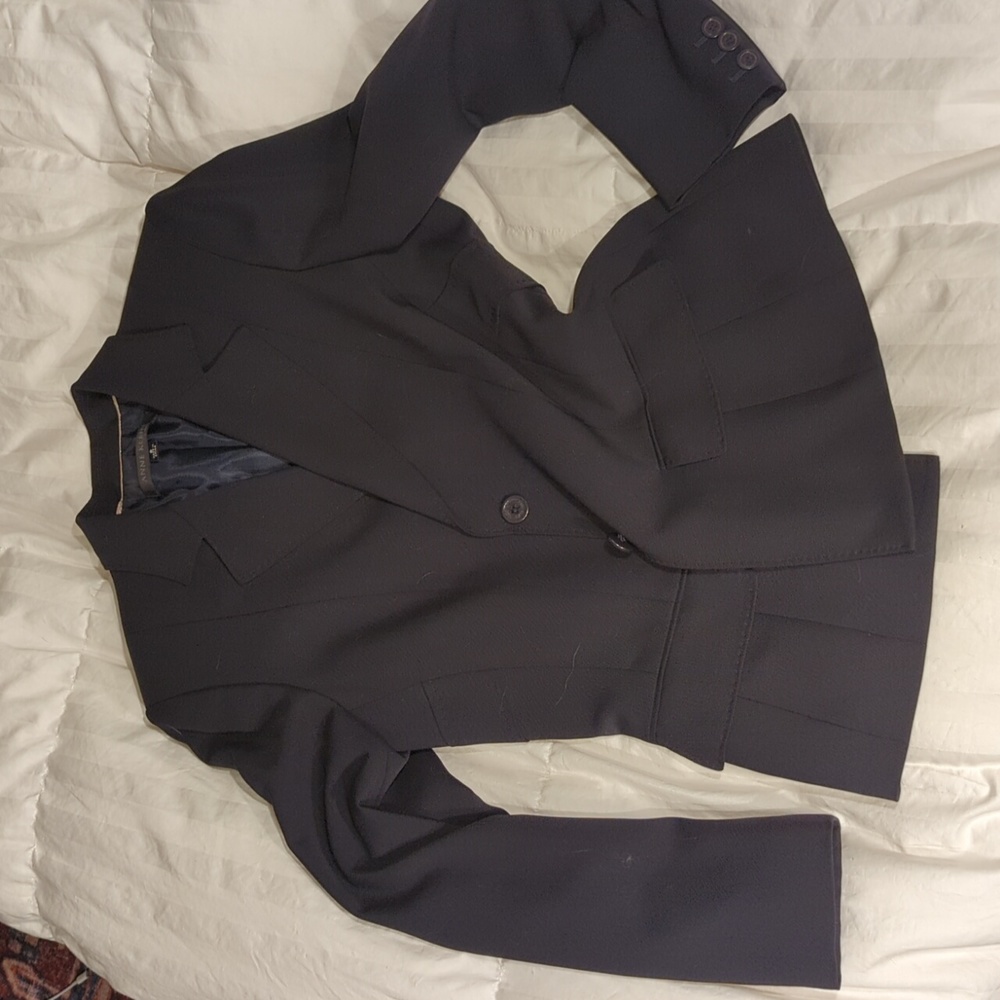 Anne Klein suit jacket, dark navy blue 8